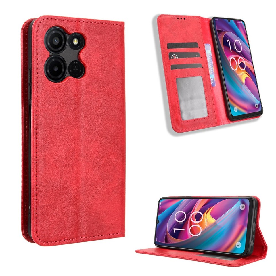 For TCL K32 / K33 5G Phone Case Magnetic Leather Wallet Stand Flip ...