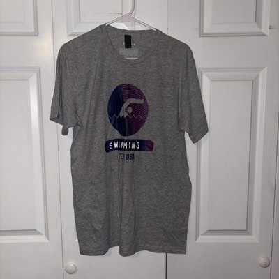Men's  Gray M  USA Swimming Radiating Victory T-Shirt Team USA New