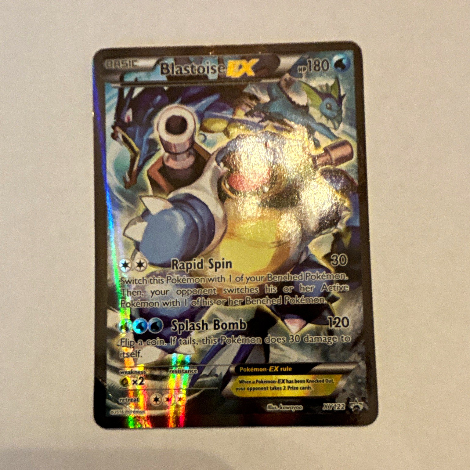 The Pokémon Company Blastoise EX XY122 XY Promo Holo 180 HP Eng