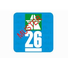 Autobanh Jahres-Vignette Schweiz 2026 für Pkw, Motorräder, Anhänger bis 3,5 to.