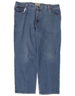 L.L.Bean Herren Straight Jeans W40 L29 Blau Baumwolle BH26