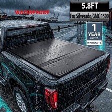 5.8ft Aluminum Truck Tonneau Hard Bed Cover For Silverado Sierra 1500 2019-2026