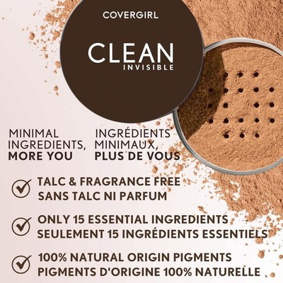 Clean Invisible Loose Powder - Loose Powder, Setting Powder, Vegan Formula...