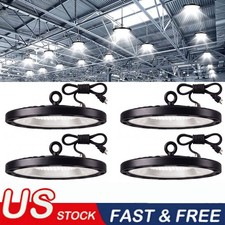 4Pack 200W UFO Led High Bay Light Industrial Commercial Factory Shop Gym Light