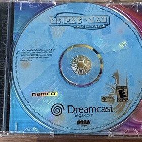 Ms. Pac-Man Maze Madness Sega Dreamcast 2000 Complete