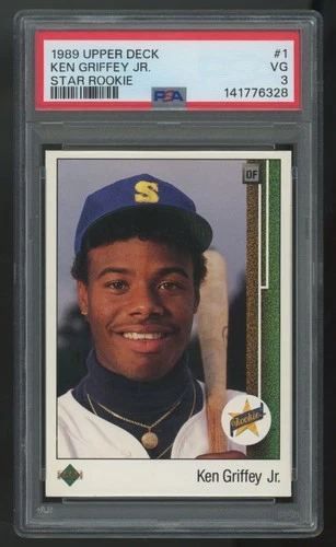 1989 Upper Deck Ken Griffey Jr RC #1 PSA 3 *328