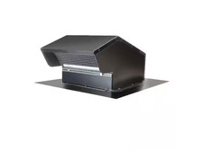 Master Flow 10 in. Goose Neck Vent - Roof Cap in Black