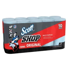 Scott Multi Purpose Shop Cleaning Blue Towels 10pk x 55 Rolls Kimberly Clark New
