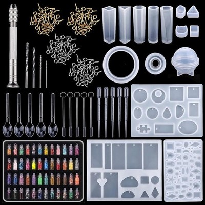 284 Stück Resin Gießharz Silikonform Epoxidharz Formen Set Epoxidharz S