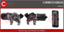 Scheibenwischermotor vorne für Links-/Rechtslenker CWM15109GS CASCO für RENAULT