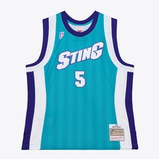 Unisex Mitchell & Ness Dawn Staley Teal Charlotte Sting 2001 Swingman Jersey -