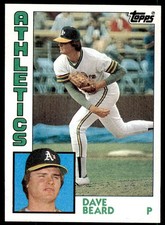 1984 Topps. Dave Beard . Oakland Athletics #513