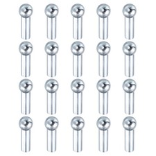 Cable Ball Stopper, 20pcs Gym Machine Accessories for 5mm Cable Exercise, Silver