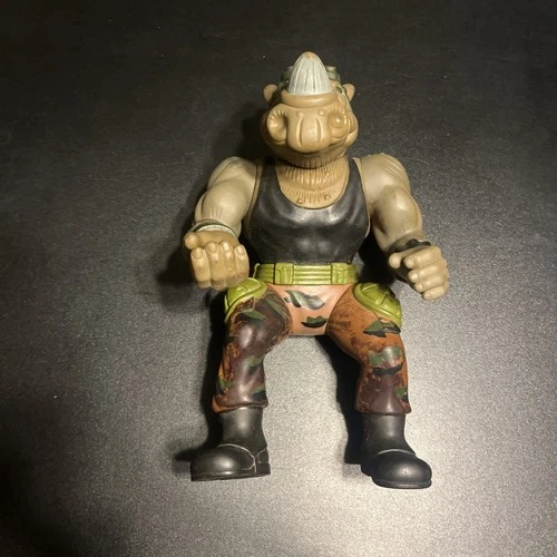 Vintage 1990 Playmates Giant Teenage Mutant Ninja Turtles Rocksteady 13” Figure