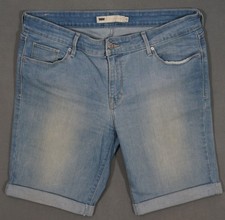 UJ05434 LEVI'S DENIM WOMENS JEAN SHORTS sz12