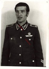 DDR NVA GT Foto Portrait Unteroffizier Feldwebel Leistungsabzeichen Grenztruppen