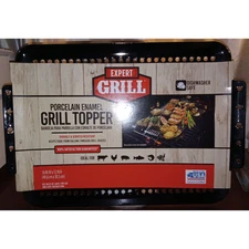 New Expert Grill Porcelain Enamel Grill Topper Durable Scratch Resistant USA 16"