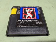 John Madden Football '93 Sega Genesis Cartridge Only