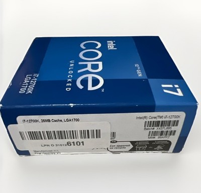 Intel Core i7-12700K Processor (5 GHz, 12 Cores, FCLGA1700) Box