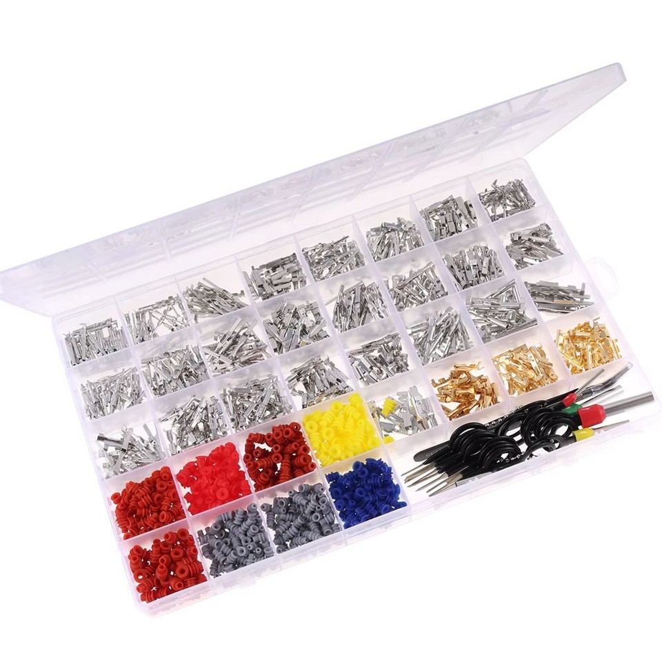 Core Pin Adapter Connector Pins Kit Crimped Terminal Pin Connector Male&Female Wire ...