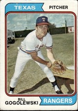 1974 topps #242 Bill Gogolewski RANGERS