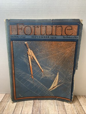 Fortune Magazine September 1934 Acceptable Condition
