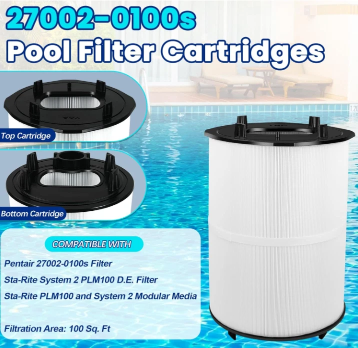27002-0100s Pool Filter Cartridge, Compatible with Pentair's Sta-Rite System 2 P - Image 4 of 4