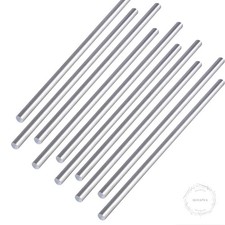 10 Pieces 1/4" Aluminum 6061 Round Rod 16" Long Solid T6511 Extruded Lathe Stock
