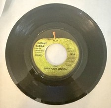 John Lennon Instant Karma  One Sided Promo Apple 45 Beatles