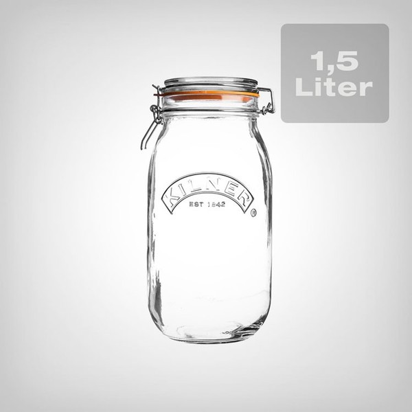 Kilner Weckglas Mit BüGelverschluss Rund, 1,5 Liter | DrahtbüGelgläSer-image