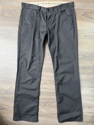 Herren Hose,Selected Homme Tailored Denim,schwarz 35/32,Baumwolle.