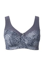 Ulla Popken Damen große Größen Entlastungs BH ohne Bügel Animal 843609