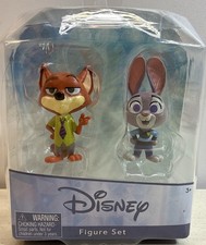 Disney ZOOTOPIA 2 Mini Figures NICK WILDE  JUDY HOPPS NEW