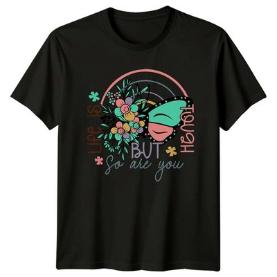 Life Is Tough But So Are You Damen T-Shirt Schmetterling Motivationsgeschenk für Sie