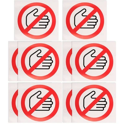 10 Pcs Signe De Sécurité Sticker Interdit Panneaux Pour Le Lieu Travail - Photo 1/4