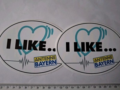 2 Aufkleber Antenne Bayern Sammlung (52)