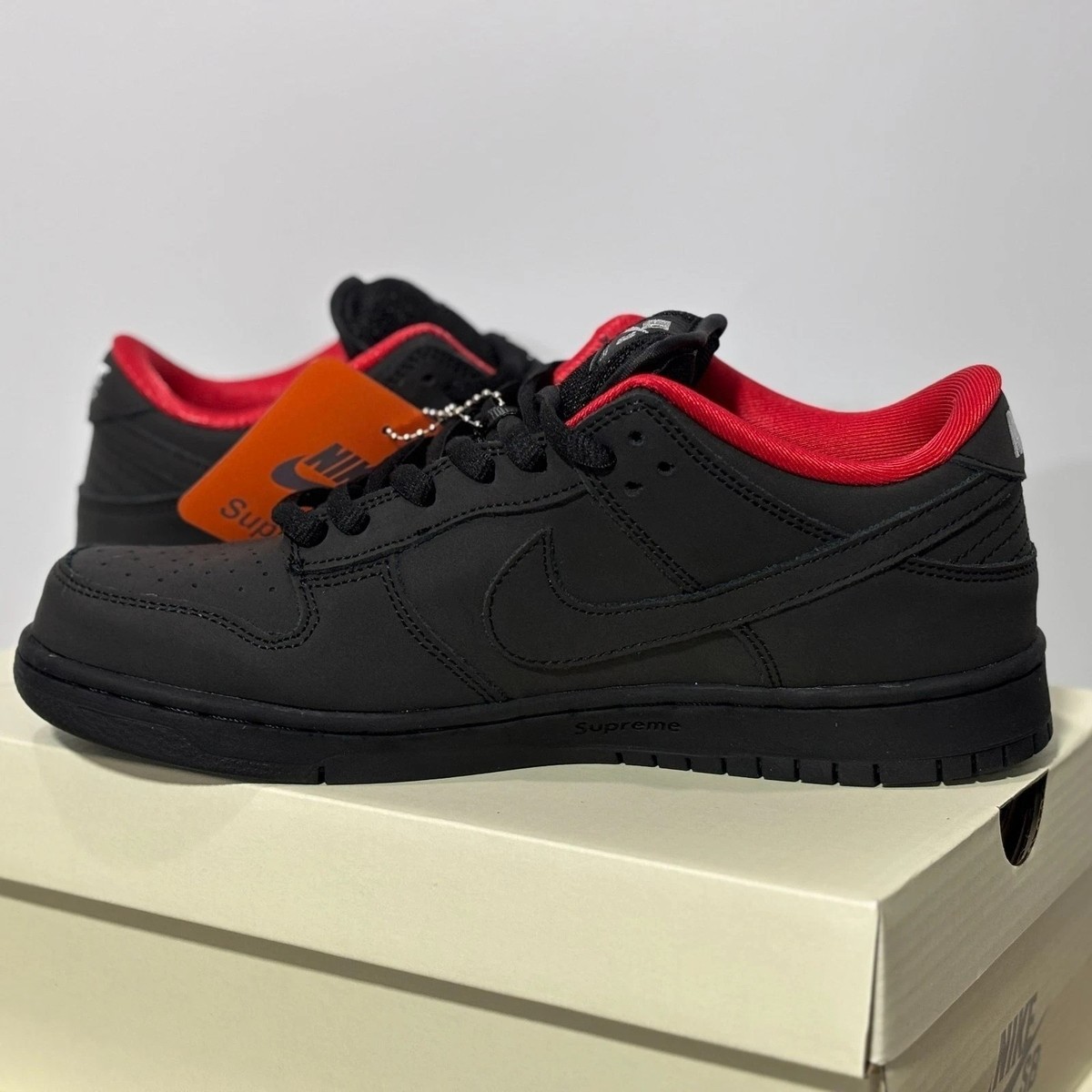 Size 9 - Supreme x Nike Dunk SB Low Black for sale online | eBay