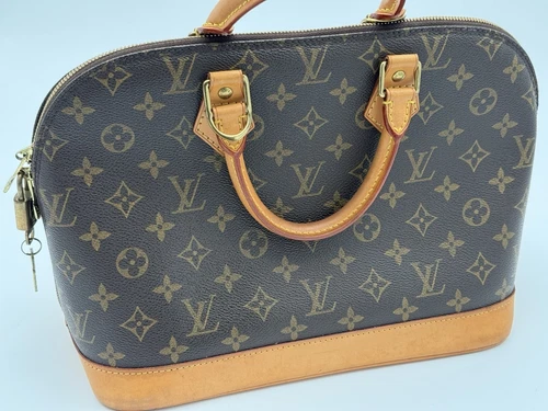 Louis Vuitton Alma Shoulder Bag PM Brown Canvas/Leather - Picture 13 of 23