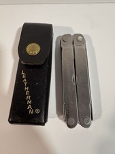 Vintage 1997 Leatherman Super Tool With Original Leather Sheath MADE IN USA