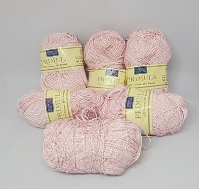 5+ Skeins Marks & Kattens primula Yarn Pink #584