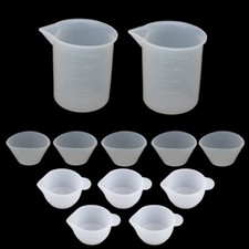 12Pcs/set Silicone Measuring Cups for Epoxy Resin Tool for Beginners