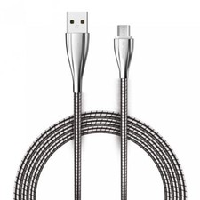 METAL BRAIDED USB CABLE CHARGING POWER SYNC CORD 6FT LONG WIRE For PHONE TABLET