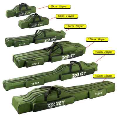 Multi-purpose foldable Fishing Rod Bags Fishing Pole Tools Fishing Gear Tools 