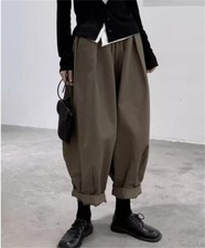 Women's Japanese Street Style Casual Wide Leg Pants Loose Trousers Loose Fit