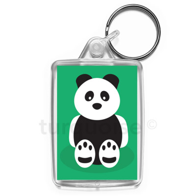 Panda Art Keyring Gift Key Fob Keychain | Medium Size | eBay