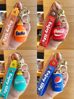 4 Pack Cute keychain  cartoon key chain accessories key ring bag Backpack