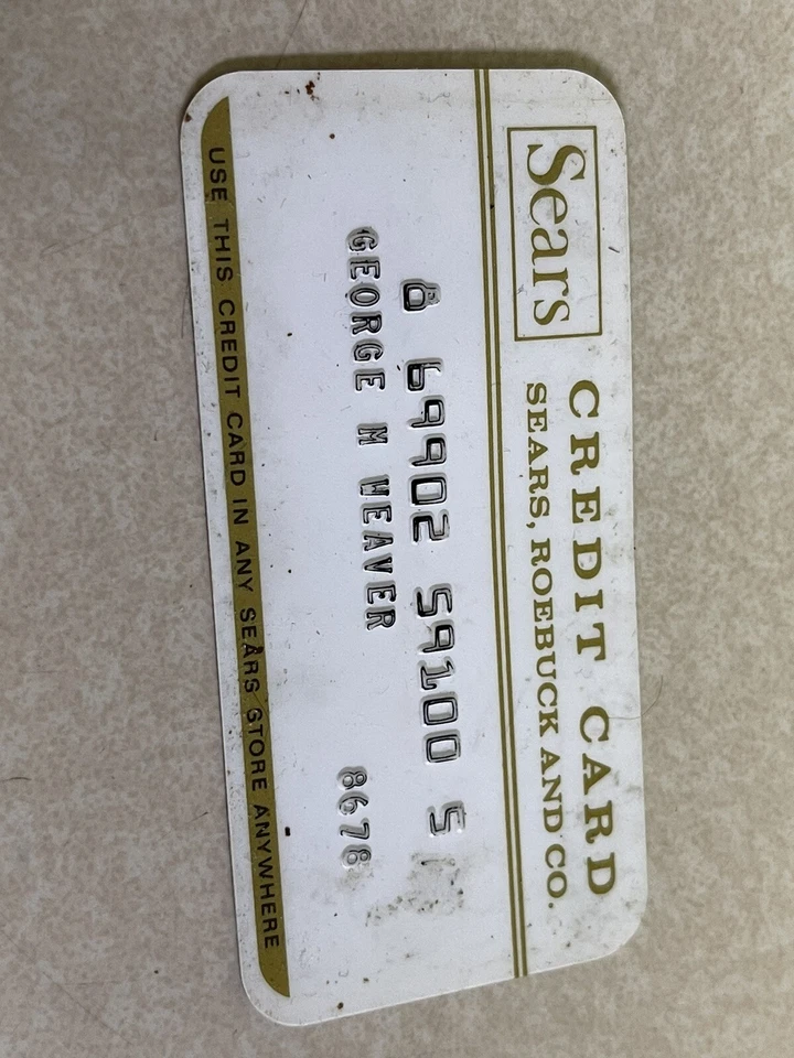 vintage 1950s/1960s SEARS ROEBUCK and CO CREDIT CARD company DEPARTMENT STORE - Image 2 of 3