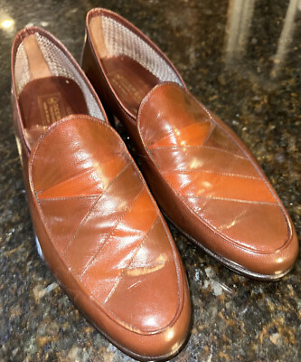 Vtg Deerskin Trading Post Men’s Black Leather Dress Shoe Made in Spain, Sz 9D Amazon.com | Deer Stags Men main image 4