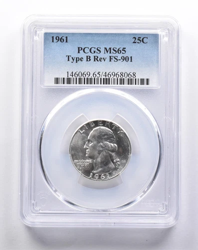 MS65 1961 Washington Quarter Type B REV FS-901 PCGS *3363