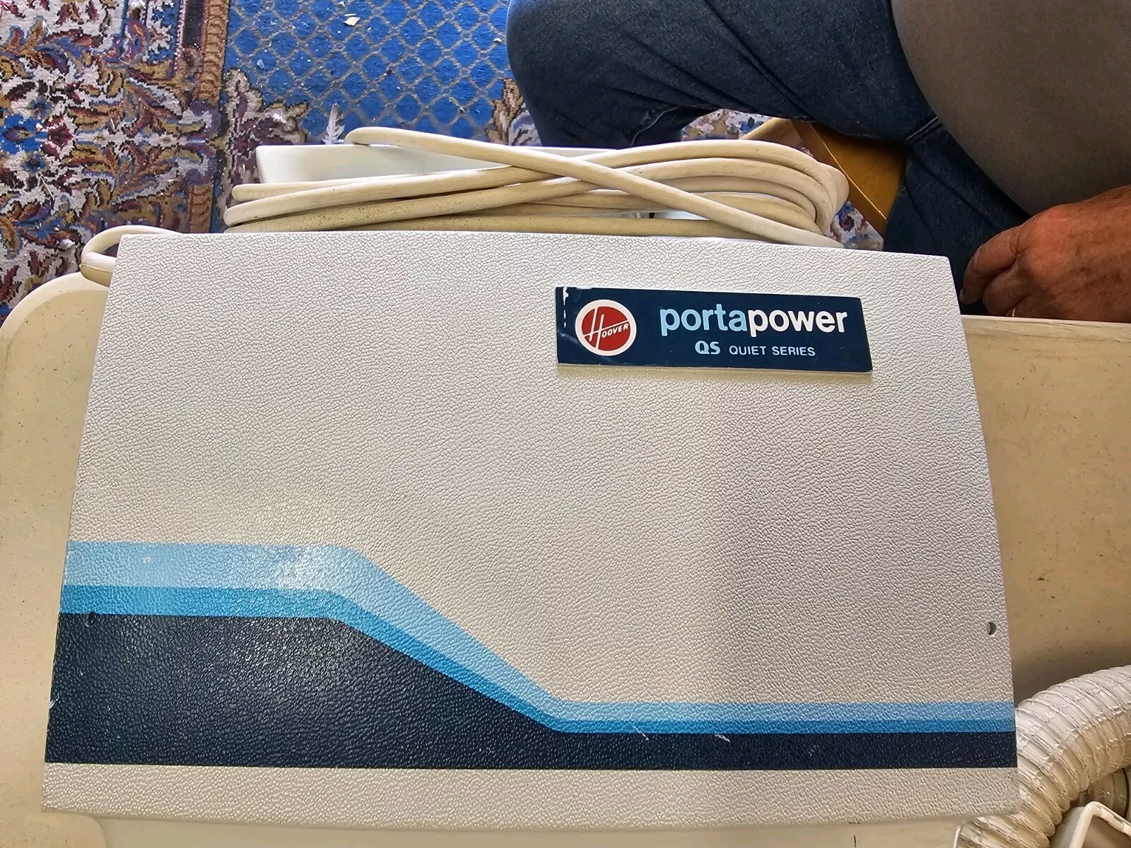 Vintage Hoover PortaPower QS Quiet Series Portable Vacuum Cleaner works